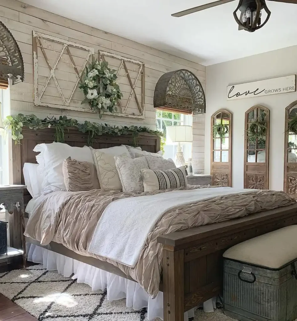 A Layered Farmhouse Bedroom