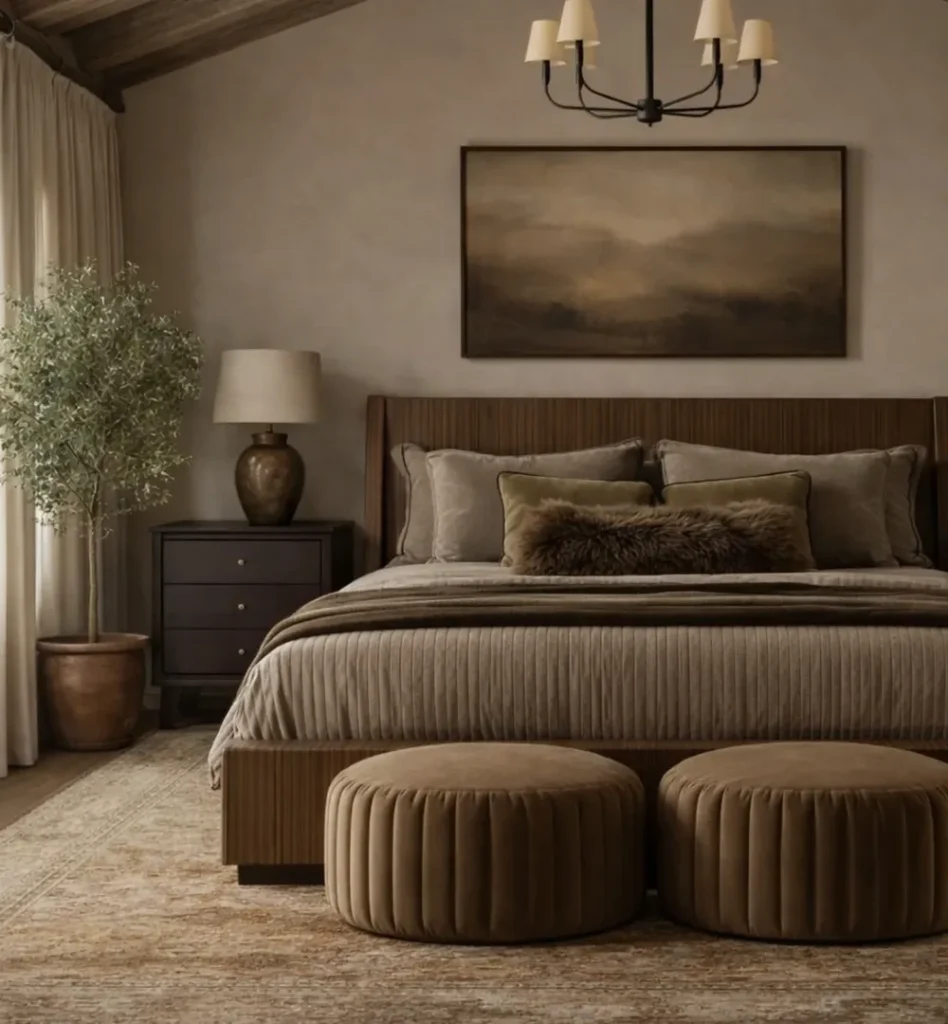 A Moody Brown and Taupe Retreat