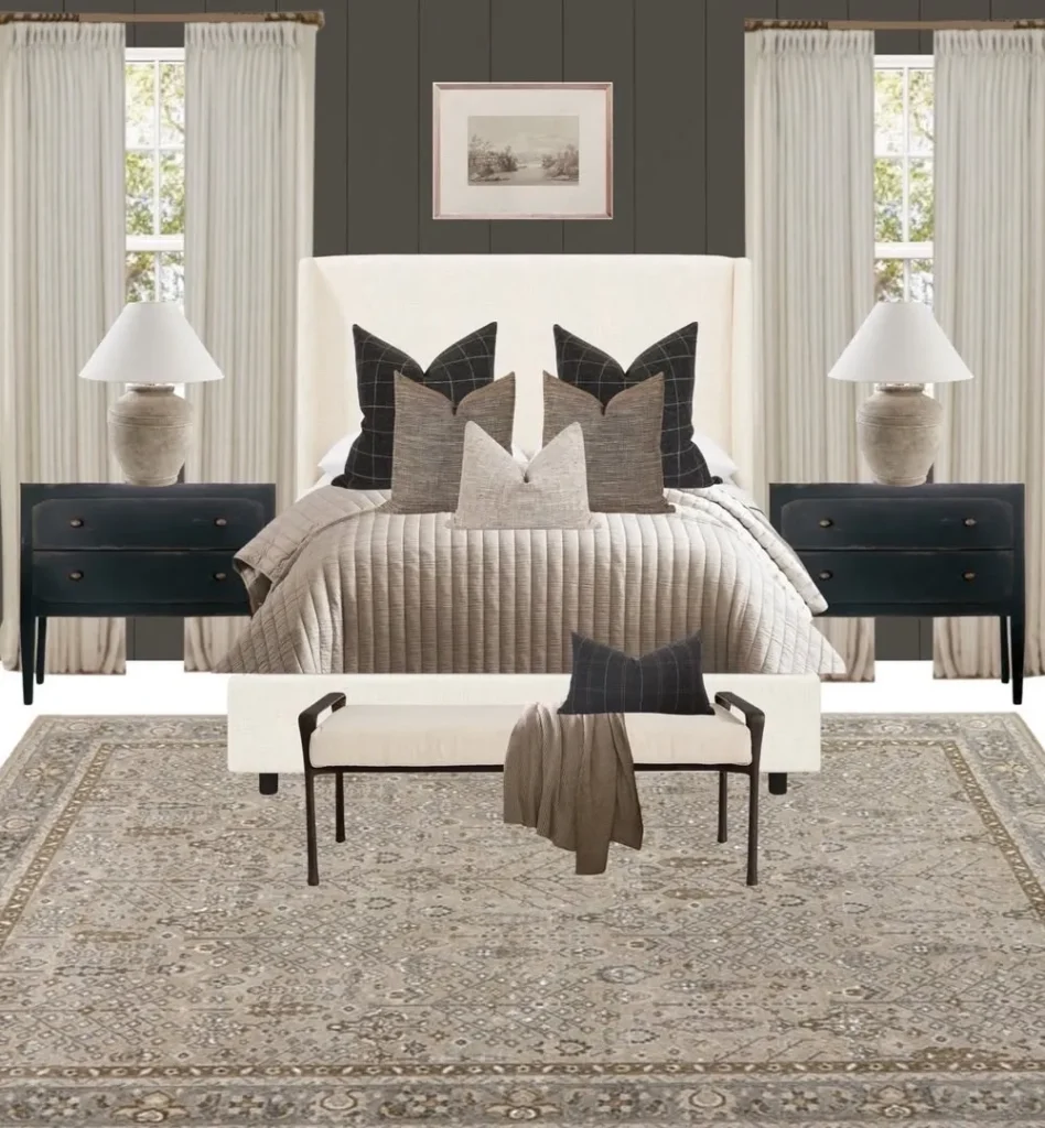 Dark Walls and Neutral Bedding