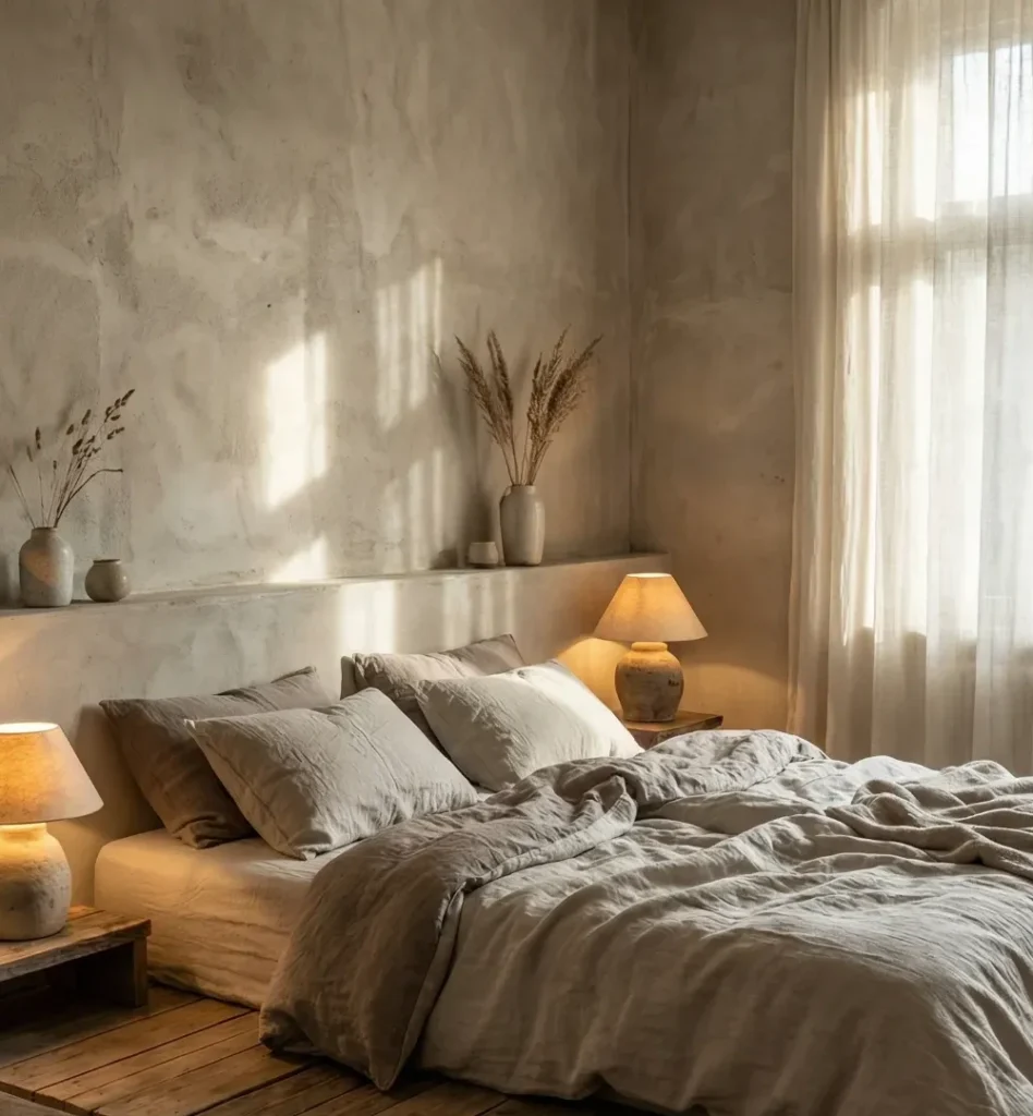 Plaster Walls and Crumpled Linen
