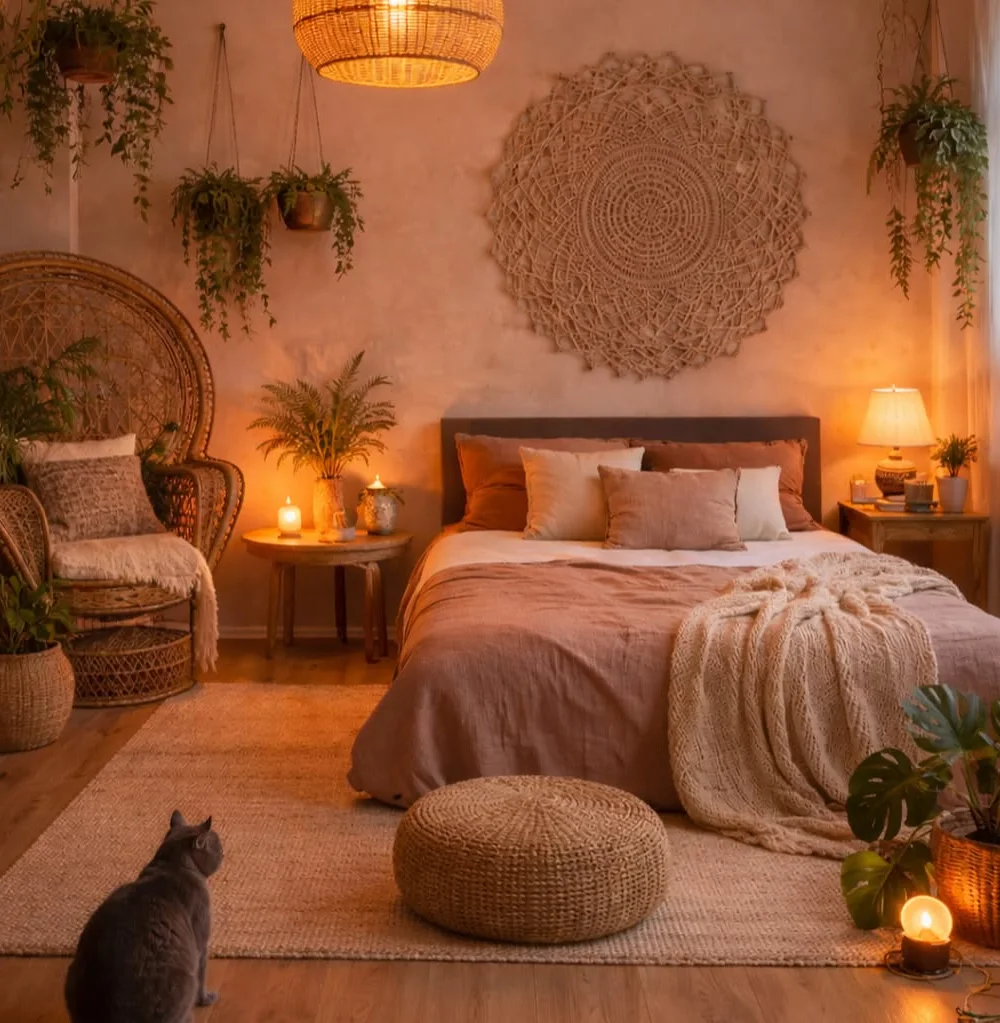 Warm Terracotta and Trailing Plants