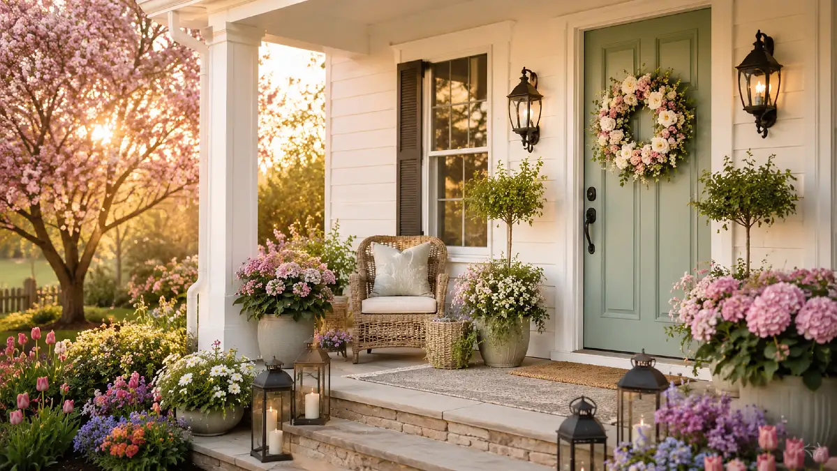 20 Welcoming Spring Front Porch Ideas That Ditch the Winter Blahs
