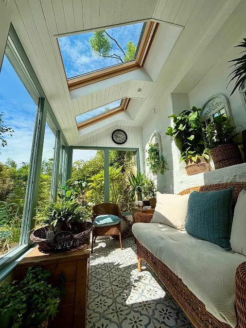 Sunlit Rattan Garden Room