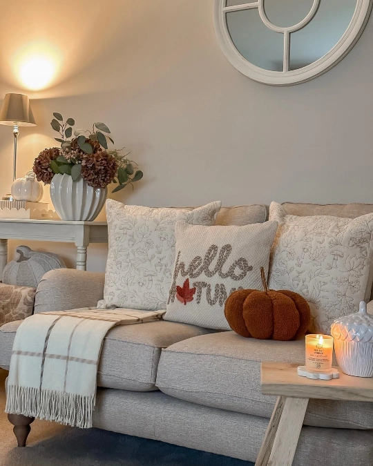 Soft Neutrals with Pumpkin Texture
