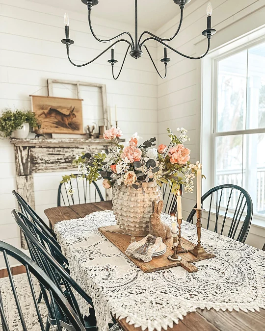 Rustic Lace Spring Brunch Table