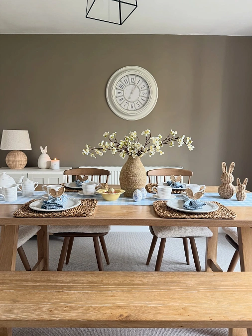Woven Bunny Spring Brunch Table