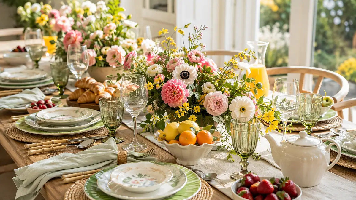 22 Cheerful Spring Table Ideas for Easy Weekend Brunches