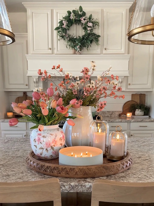 Tulips + Blossoms + Candlelight