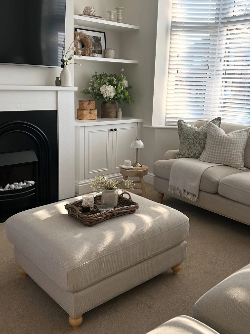 Soft Neutrals with Sage Green Accents