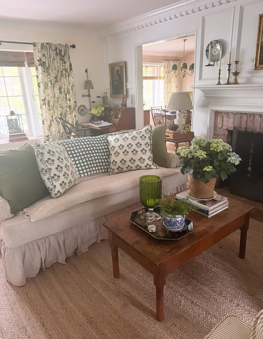 Sage Green Prints with Rustic Wood
