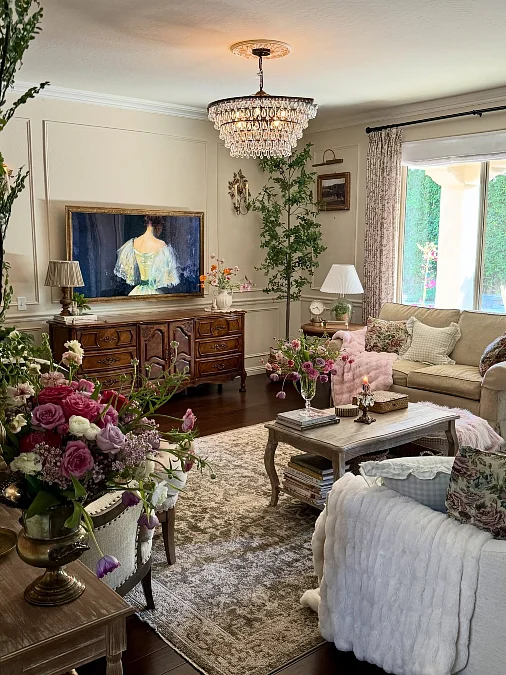 Floral Living Room Layers