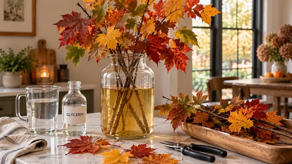 Glycerin Helps Leafy Branches Bend Instead of Break