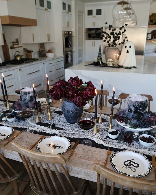 Gothic Halloween Dining Table