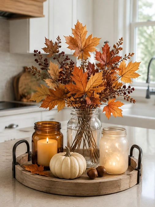 Maple Leaf Counter Tray