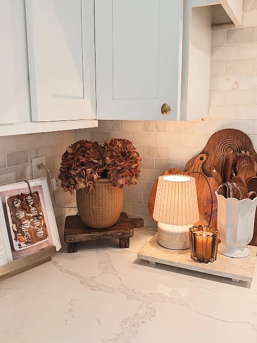 Warm Wood and Dried Hydrangeas
