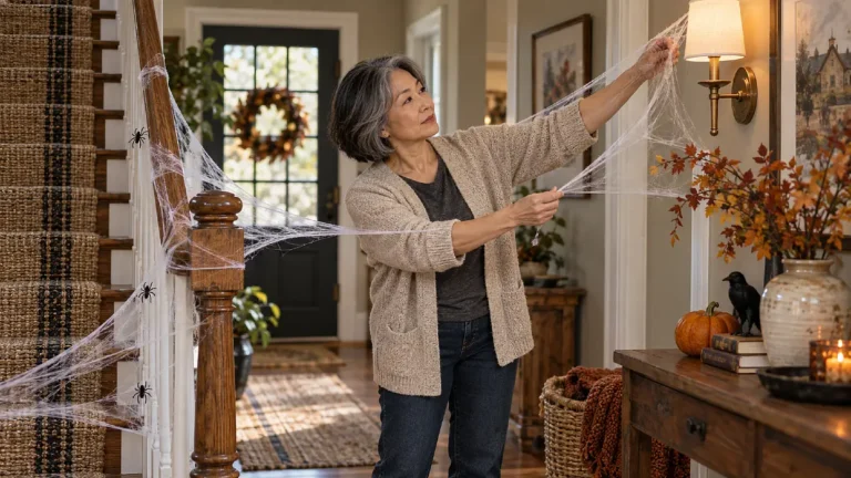 How to Stretch Fake Spider Webs So They Stop Looking Like Cotton Balls