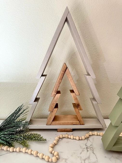 Minimal Wooden Christmas Tree Frames