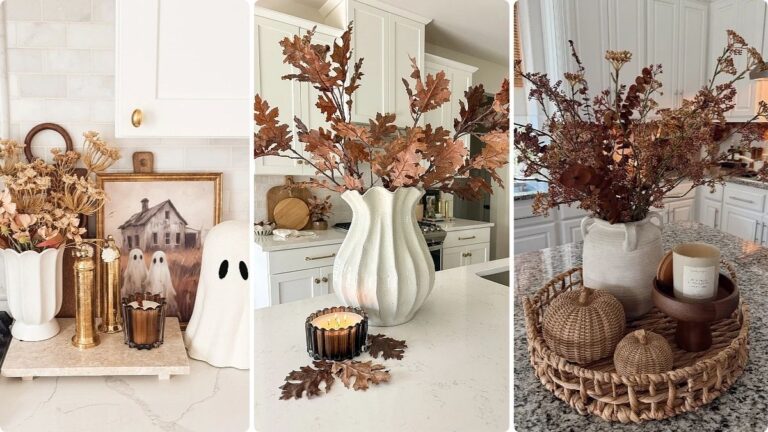 19 Fall Kitchen Counter Decor Ideas That Are Pretty and Practical