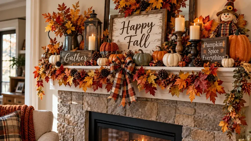 What Makes a Fall Mantel Feel More Craft Store Than Collected