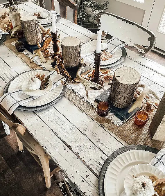 Rustic Woodland Fall Table