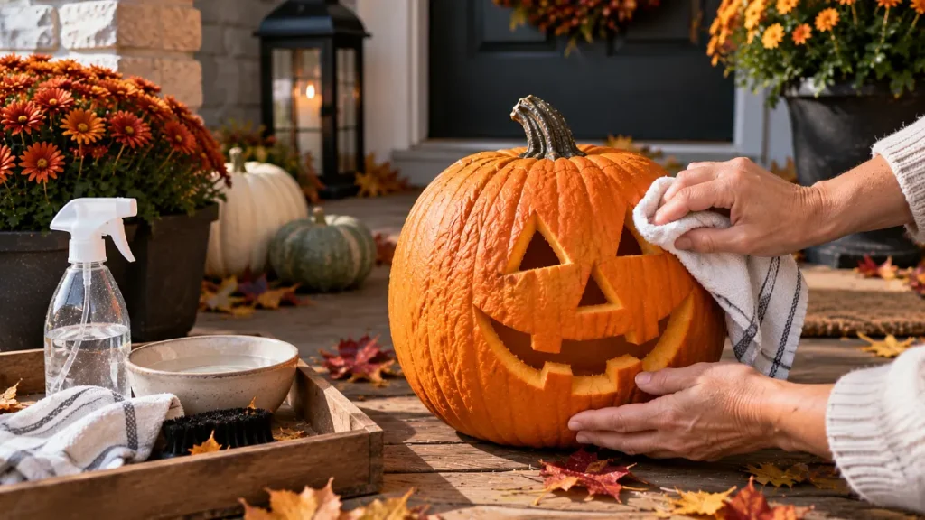 When a Pumpkin Starts Looking Tired, Small Fixes Can Buy Back Some Curb Appeal