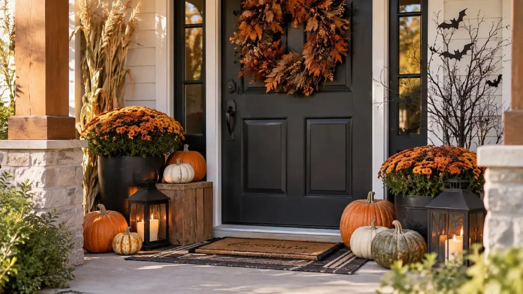 Build the Halloween Display Around the Front Door First