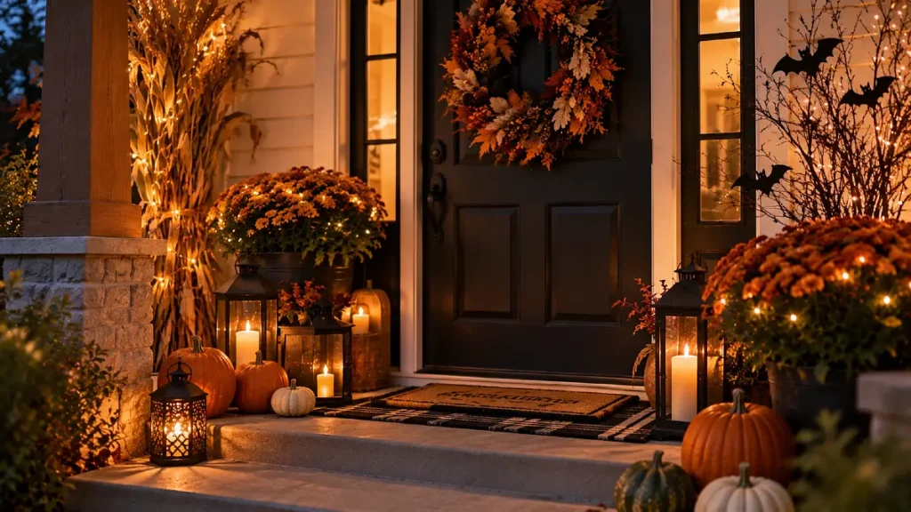 Let Warm Lighting Carry the Porch After Sunset