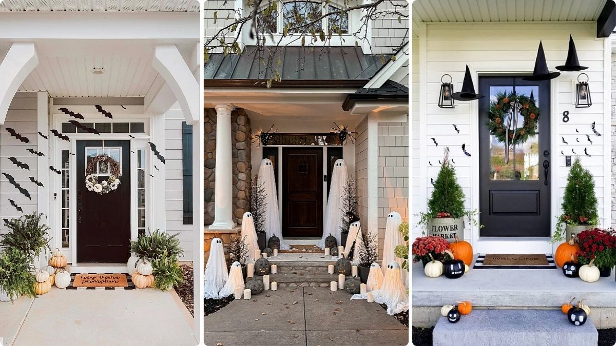 21 Halloween Front Door Ideas Every Trick or Treater Stops to Photograph