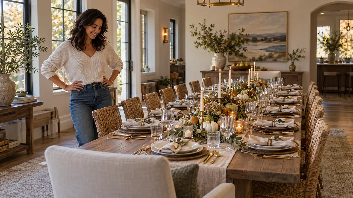 How to Set a Thanksgiving Table Step by Step, Even for Fourteen People